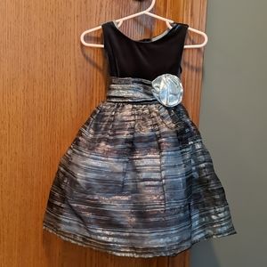 Slate gray and silver formal dress 3T